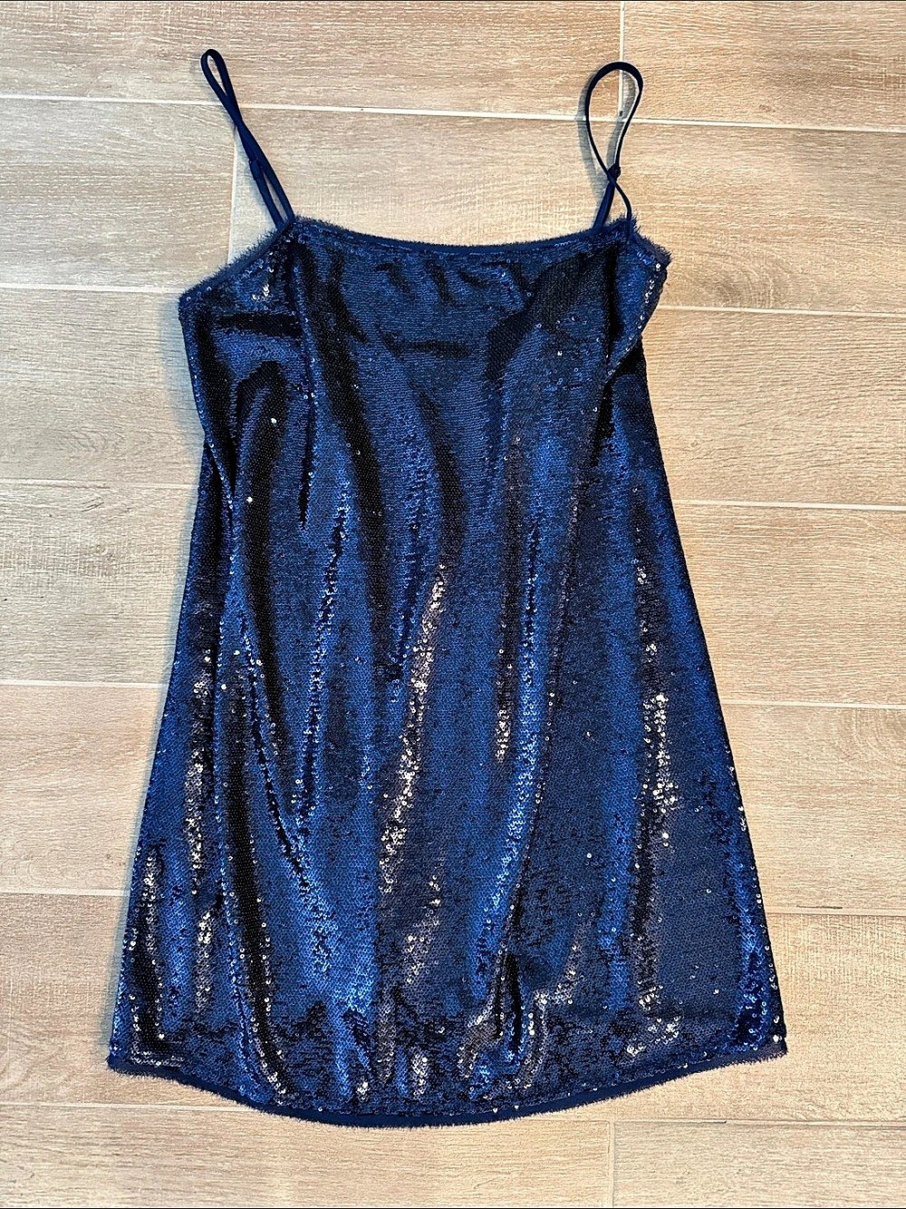 Johnny Was Sequin Camisole in Blue Like New